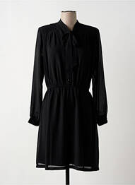 Robe mi-longue manches longues manches longues noir MOLLY BRACKEN femme