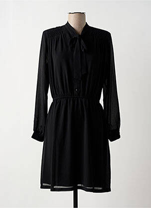 Robe mi-longue manches longues manches longues noir MOLLY BRACKEN femme