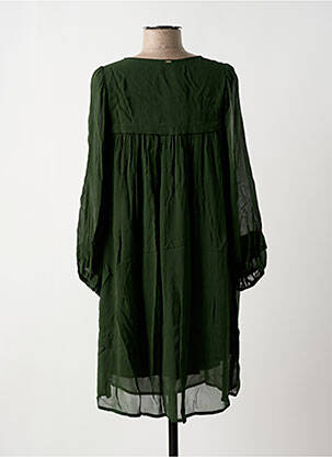 Robe courte coupe évasée manches longues vert FRACOMINA femme