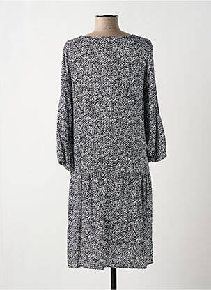 Robe mi-longue manches longues manches longues noir STREET ONE femme