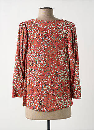 Blouse imprimé fantaisie manches 3/4 orange B.YOUNG femme