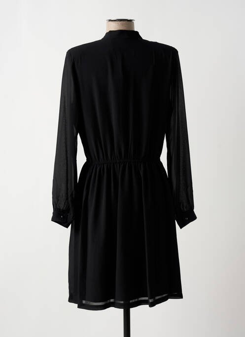 Robe mi-longue manches longues manches longues noir MOLLY BRACKEN femme