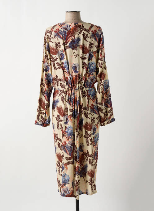 Robe mi-longue beige MOS MOSH pour femme