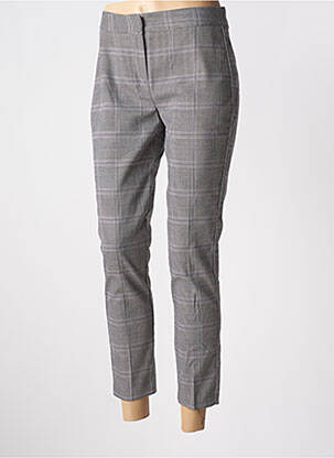 Pantalon 7/8 taille haute taille haute gris FRACOMINA femme