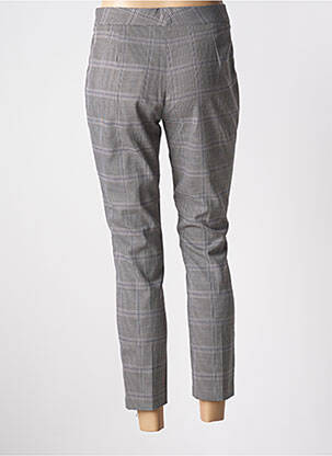 Pantalon 7/8 taille haute taille haute gris FRACOMINA femme