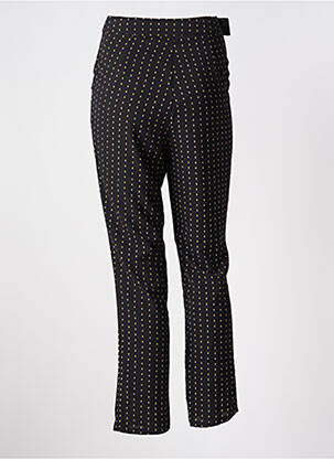 Pantalon droit tissage crêpe taille haute noir MOLLY BRACKEN femme