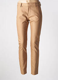 Pantalon chino tissage popeline taille haute beige MOS MOSH femme