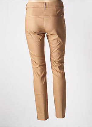 Pantalon chino tissage popeline taille haute beige MOS MOSH femme