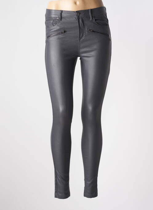 Pantalon slim gris B.YOUNG pour femme
