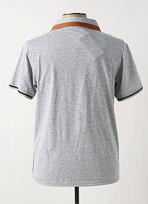 Polo tissage jersey manches courtes marron BLUE SOUL homme