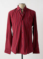 Chemise manches longues rouge CAP 10 TEN pour homme seconde vue