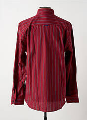 Chemise manches longues rouge CAP 10 TEN pour homme seconde vue
