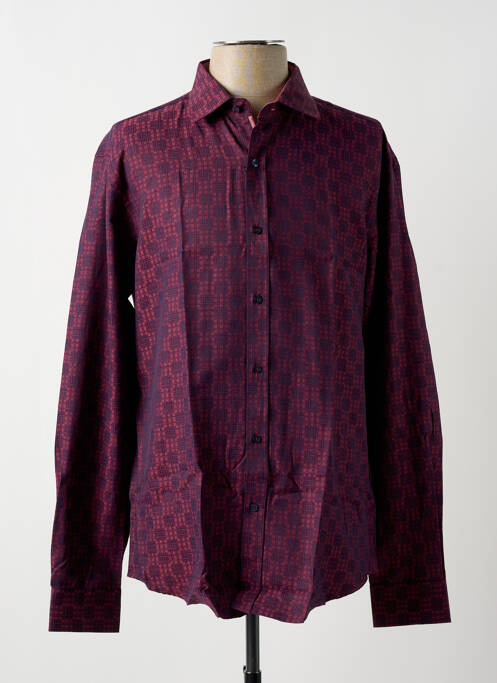 Chemise manches longues violet CAP 10 TEN pour homme