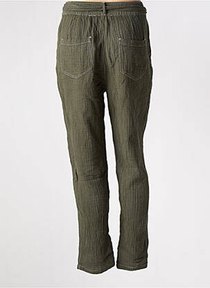 Pantalon droit taille haute taille haute vert TEDDY SMITH femme