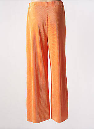 Pantalon large coupe fluide taille haute orange MOLLY BRACKEN femme