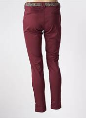 Pantalon chino rouge LE TEMPS DES CERISES pour femme seconde vue
