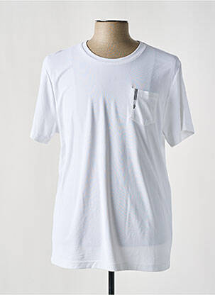 T-shirt coupe droite manches courtes blanc TBS homme