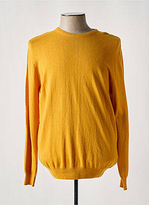 Pull col rond manches longues jaune MCLASSICS homme