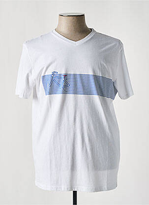 T-shirt blanc TIMEZONE pour homme