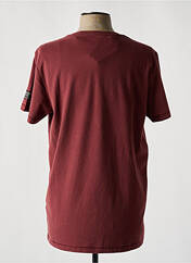 T-shirt rouge TIMEZONE pour homme seconde vue