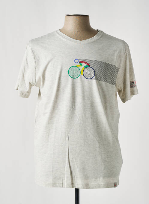 T-shirt gris TIMEZONE pour homme