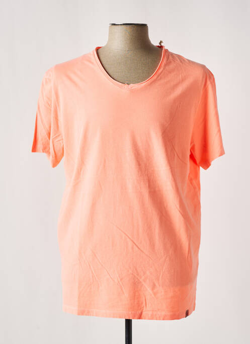 T-shirt orange TIMEZONE pour homme