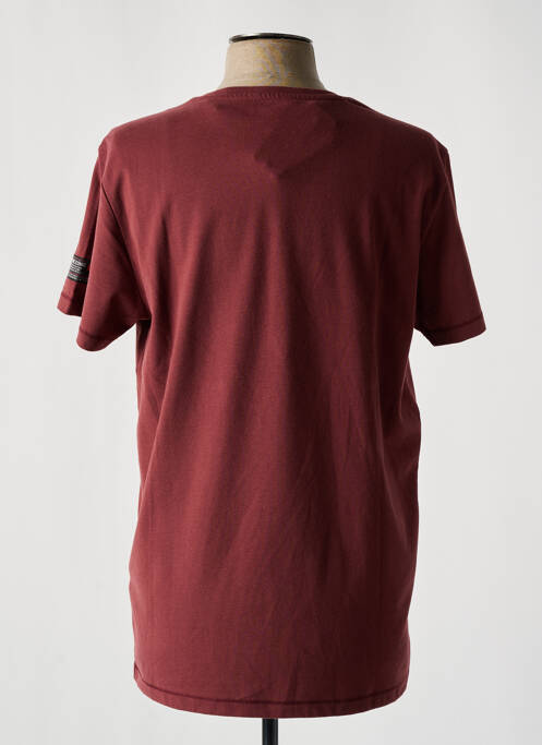 T-shirt rouge TIMEZONE pour homme
