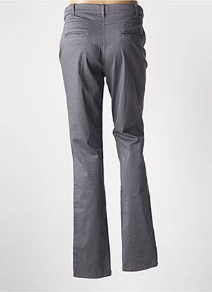 Pantalon chino tissage popeline taille normale gris TBS femme