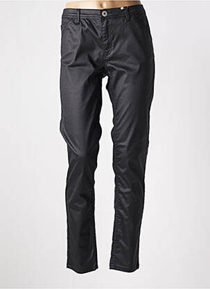 Pantalon slim tissage enduit taille normale noir TBS femme