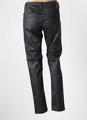 Pantalon slim tissage enduit taille normale noir TBS femme