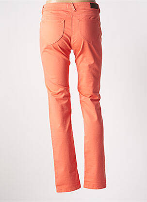 Pantalon slim tissage popeline taille normale orange SAINT JAMES femme
