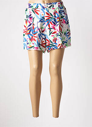 Short taille élastique taille haute blanc MOLLY BRACKEN femme