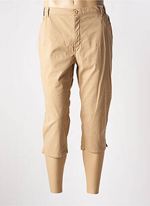 Pantacourt stretch taille normale beige TBS femme