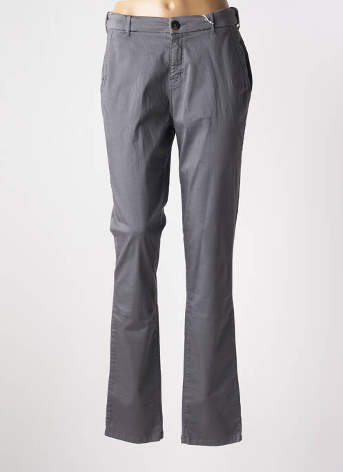 Pantalon chino gris TBS pour femme