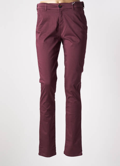 Pantalon chino violet TBS pour femme