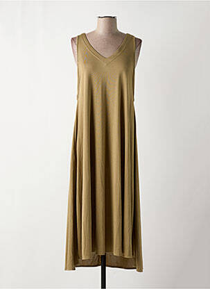 Robe longue sans manche sans manche vert LOLA ESPELETA femme