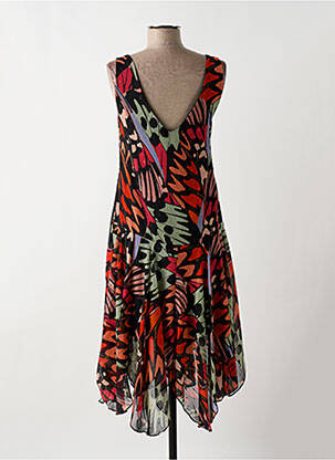 Robe mi-longue coupe fluide sans manche noir MOLLY BRACKEN femme