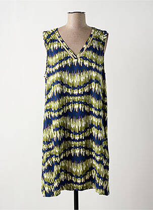 Robe mi-longue coupe fluide sans manche vert LOLA ESPELETA femme