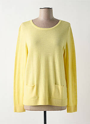 Pull coupe cintrée manches longues jaune SAINT JAMES femme