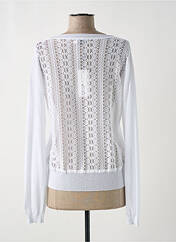 Gilet manches longues blanc MOLLY BRACKEN pour femme seconde vue