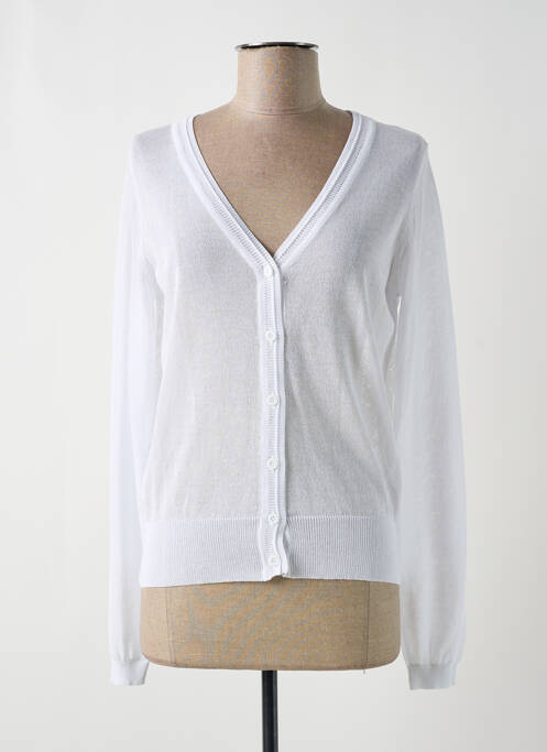 Gilet manches longues blanc MOLLY BRACKEN pour femme