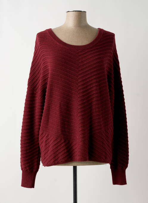 Pull rouge TBS pour femme