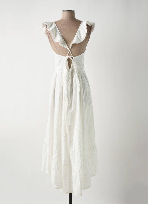 Robe mi-longue blanc MOLLY BRACKEN pour femme