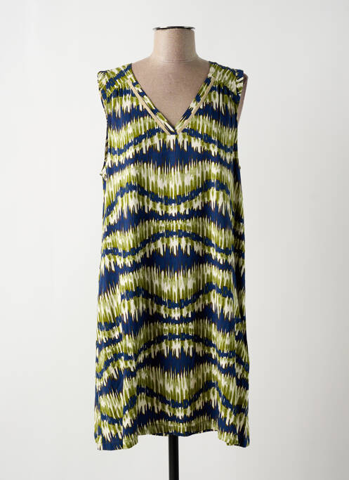 Robe mi-longue vert LOLA ESPELETA pour femme