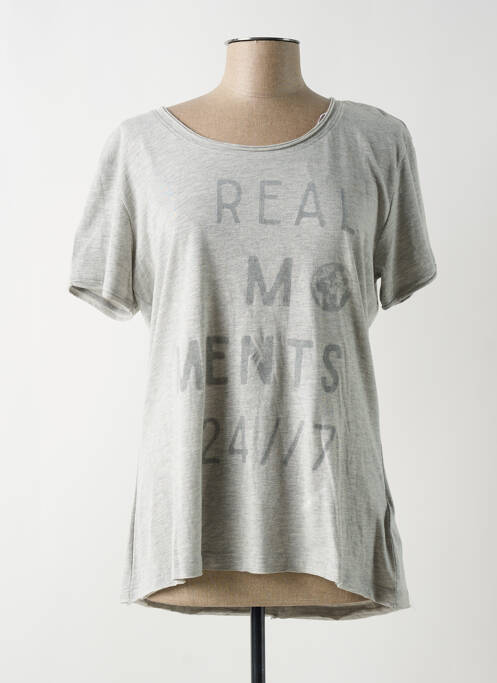 T-shirt gris TIMEZONE pour femme