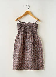 Robe mi-longue fines bretelles fines bretelles noir BOBOLI fille