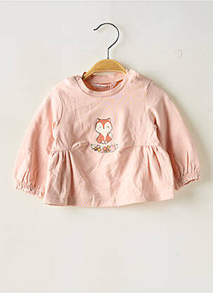 Top imprimé fantaisie manches longues rose MAYORAL fille