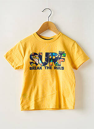 T-shirt coupe droite manches courtes jaune BOBOLI garçon