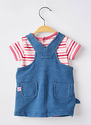 Ensemble robe tissage jersey rose BOBOLI fille