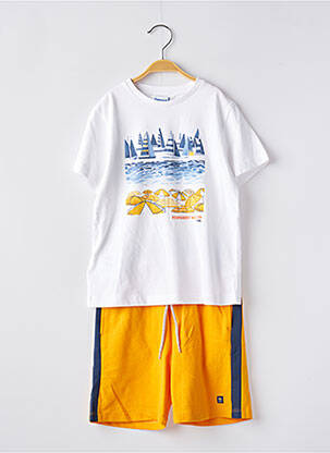 Ensemble short tissage jersey orange MAYORAL garcon